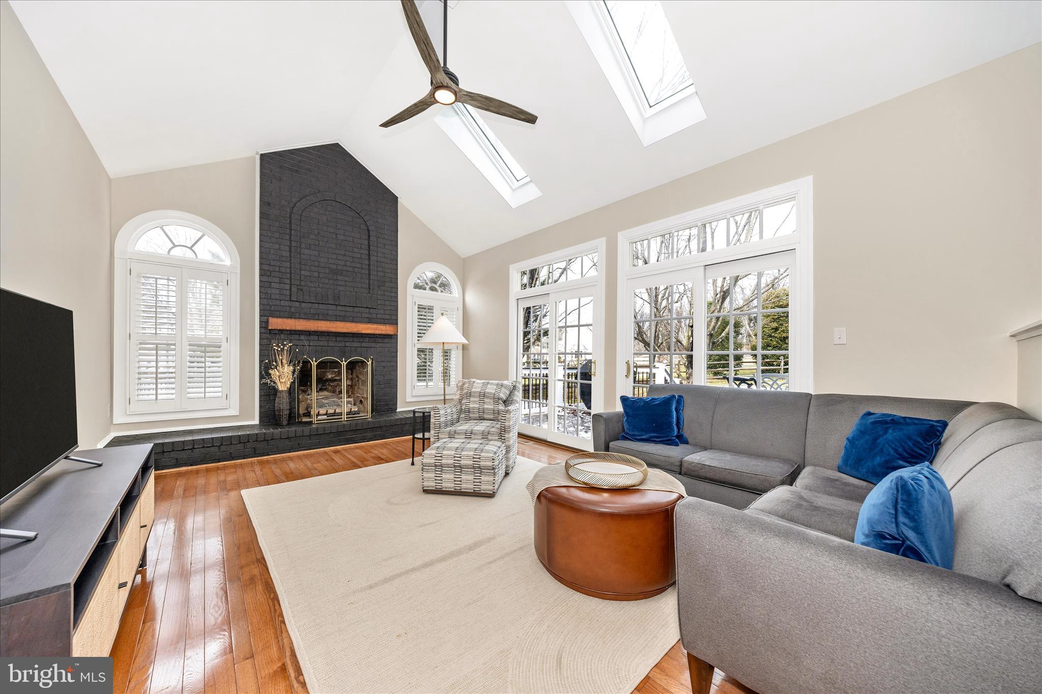 6135 Cornwall Place Frederick, MD 21701 - Photo 21 of 81 a living room with furniture and a fireplace