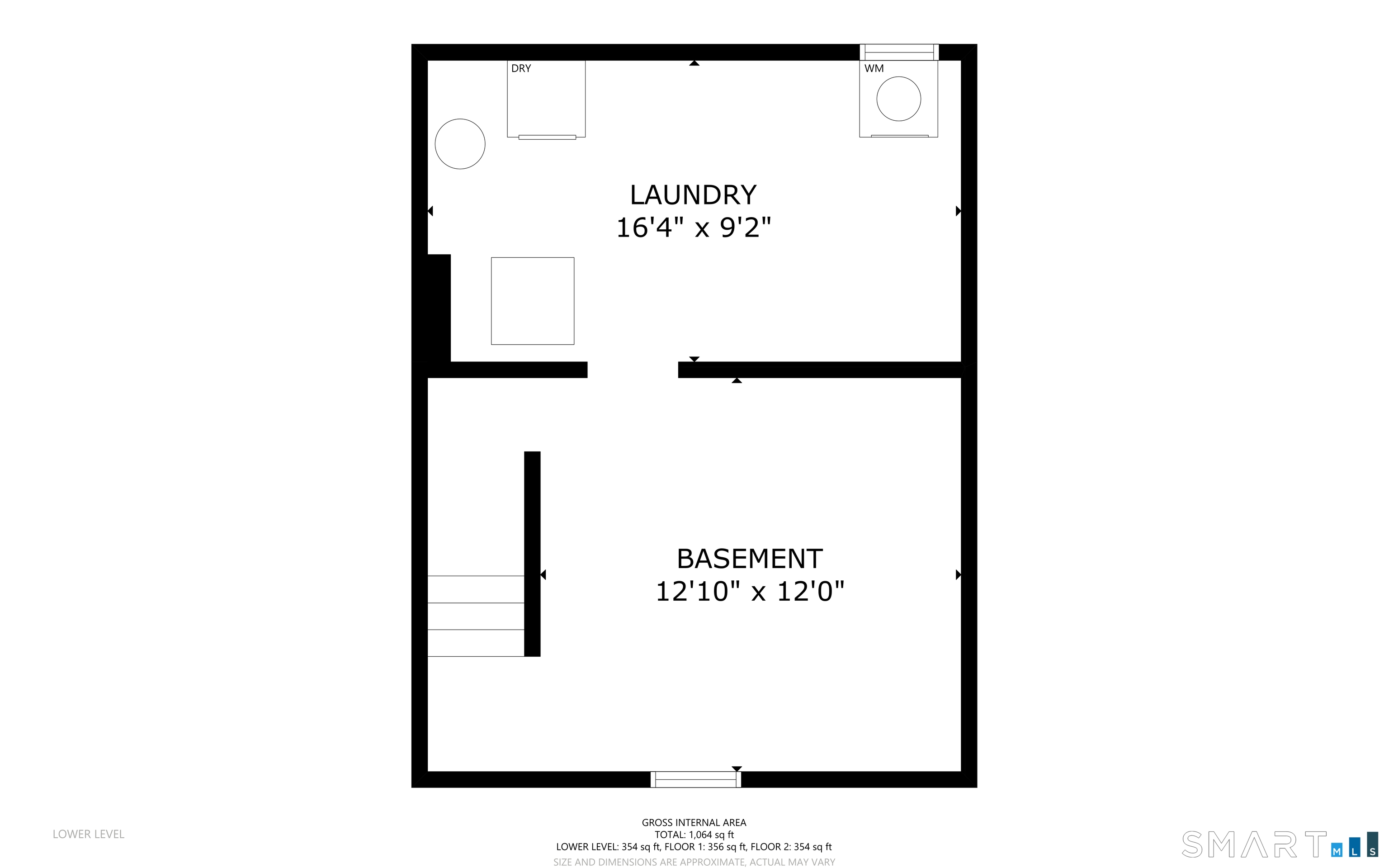 221 Sylvan Knoll Road Stamford, CT 06902 - Photo 22 of 22 a picture of floor with a white wall and a potted plant
