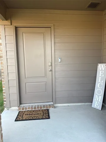 a view of front door