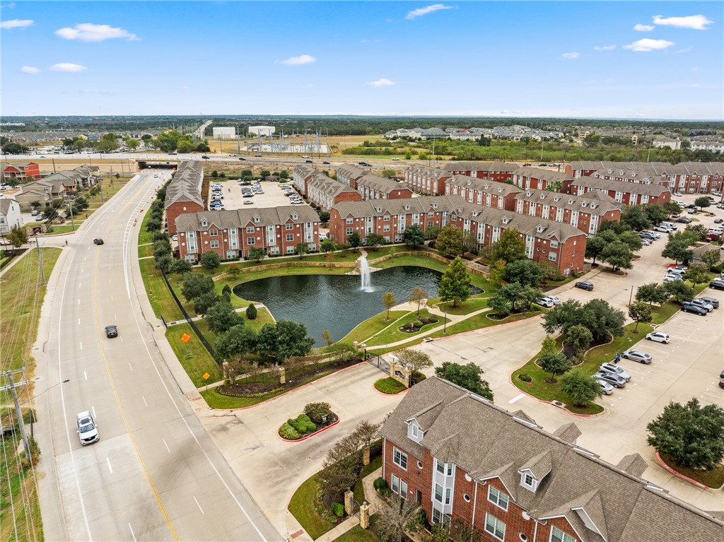 1198 Jones-Butler Road, Unit 1002 College Station, TX 77840 - Photo 28 of 29 an aerial view of a house with a ocean view