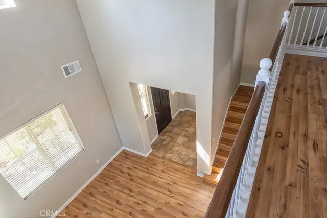 a view of an entryway with furniture