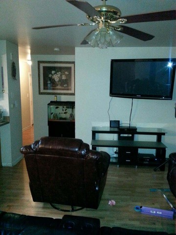 2125 North Ginger Creek Drive, Unit 2125 Palatine, IL 60074 - Photo 3 of 10 a living room with furniture and a flat screen tv