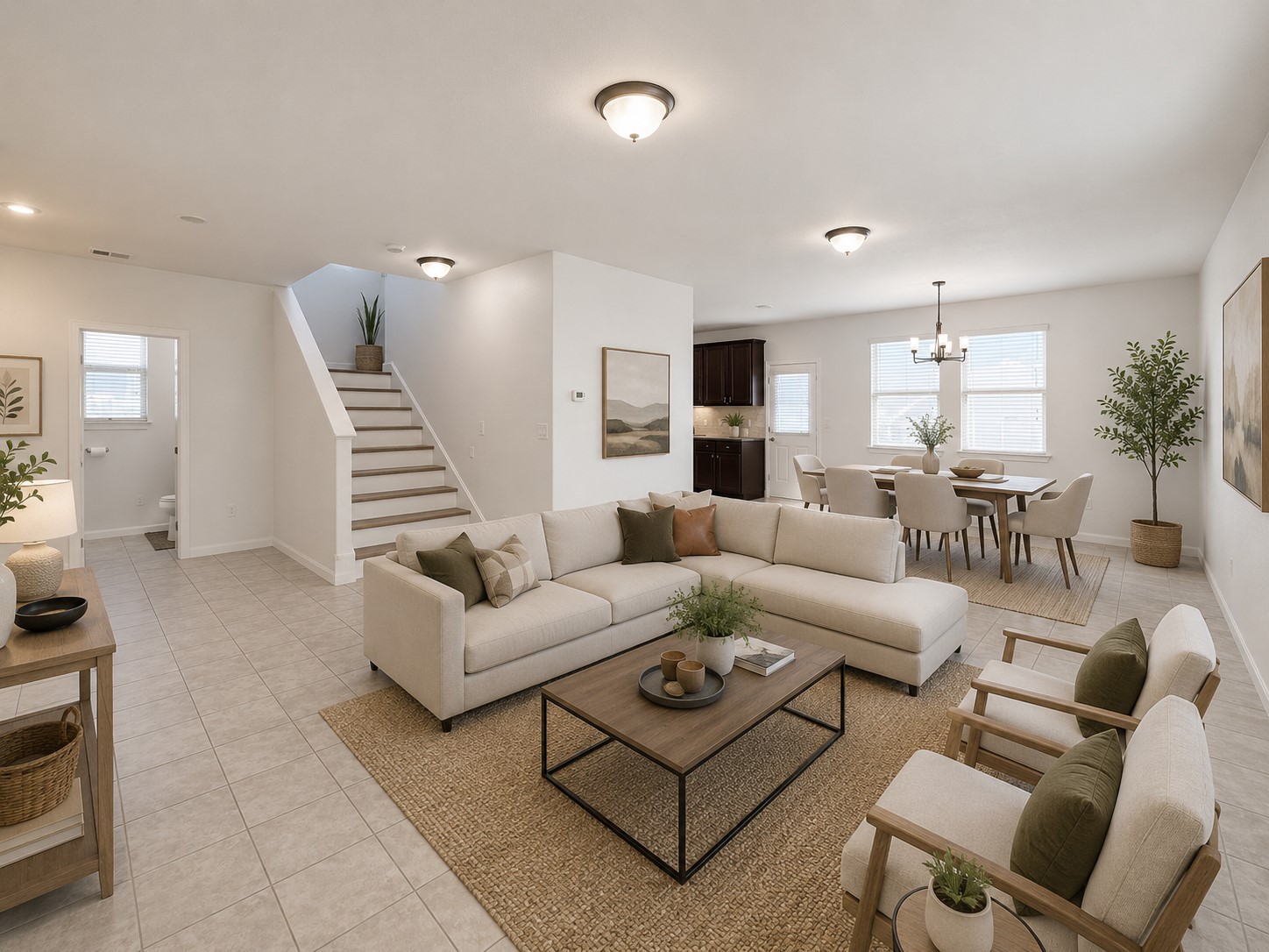251 Triumph Road Buda, TX 78610 - Photo 8 of 31 A fluid layout seamlessly connects the inviting living area to a dedicated dining space.