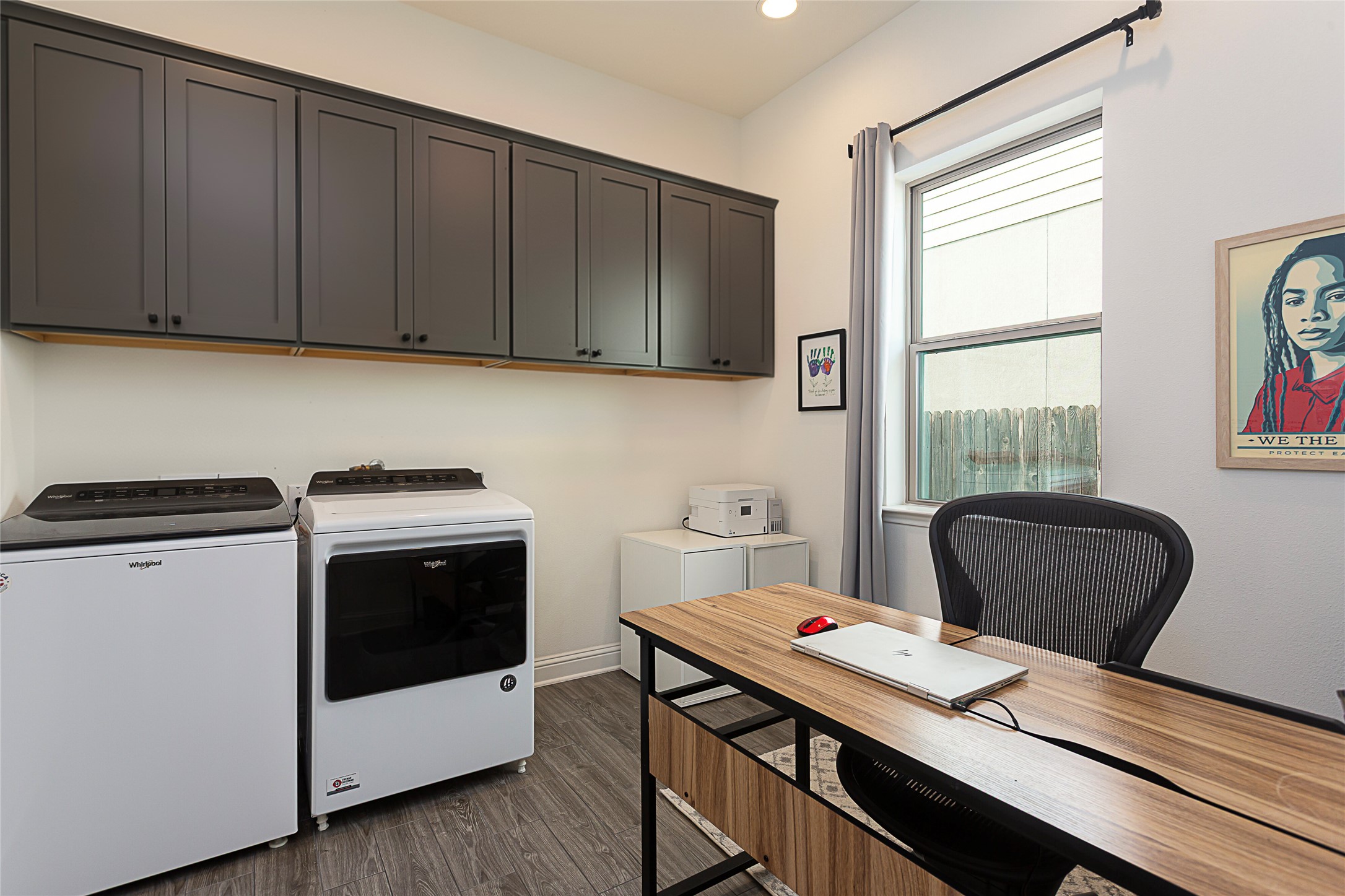 5013 Globe Mallow Drive Austin, TX 78739 - Photo 29 of 40 Utility room with virtually added cabinets. Not currently there but can be added.