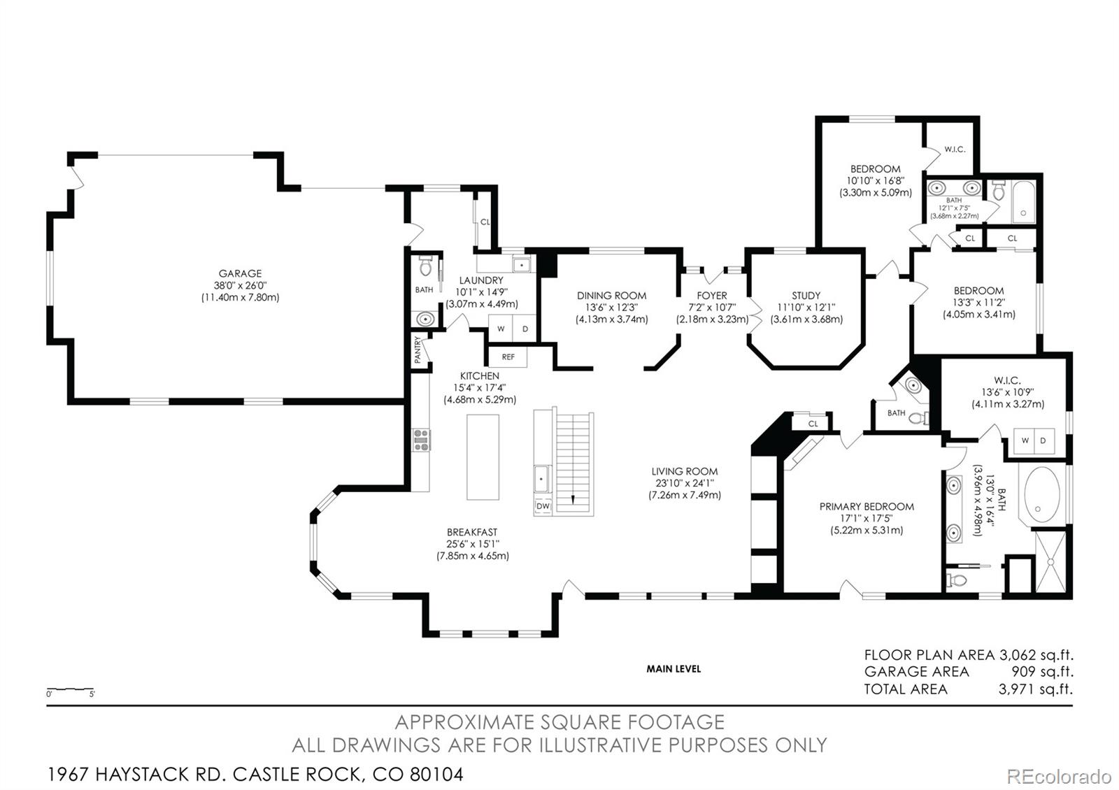 1967 Haystack Road Castle Rock, CO 80104 - Photo 49 of 50 a black and white photo of a living room