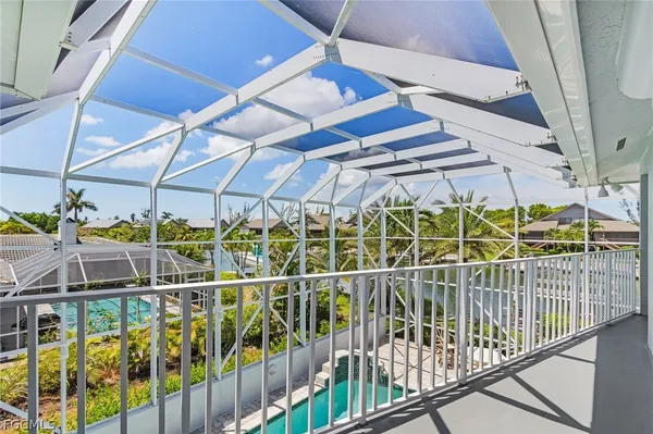 a view of a balcony