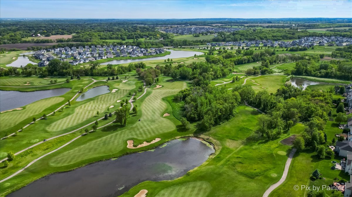 3879 Seigle Drive Elgin, IL 60124 - Photo 41 of 44 an aerial view of a residential houses with outdoor space and trees