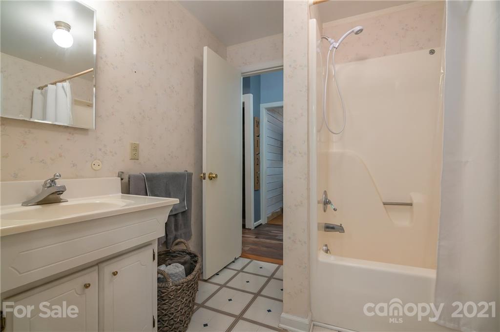 15 Doubleday Road Tryon, NC 28782 - Photo 19 of 46 a bathroom with a sink a toilet and shower