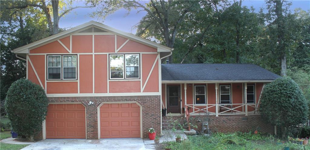 a front view of a house with yard