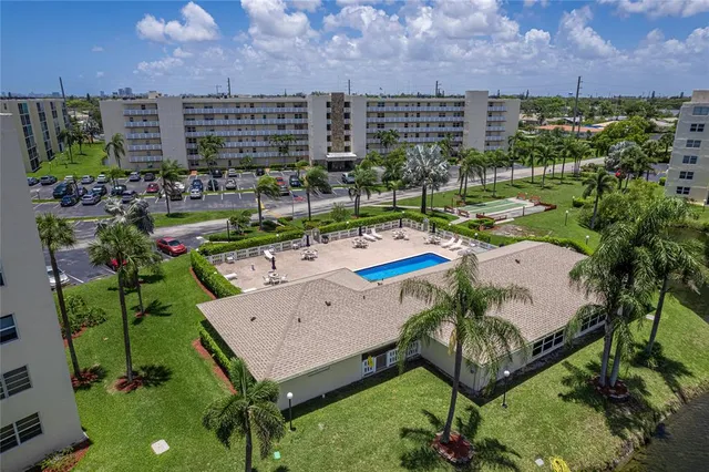 a view of lake with city