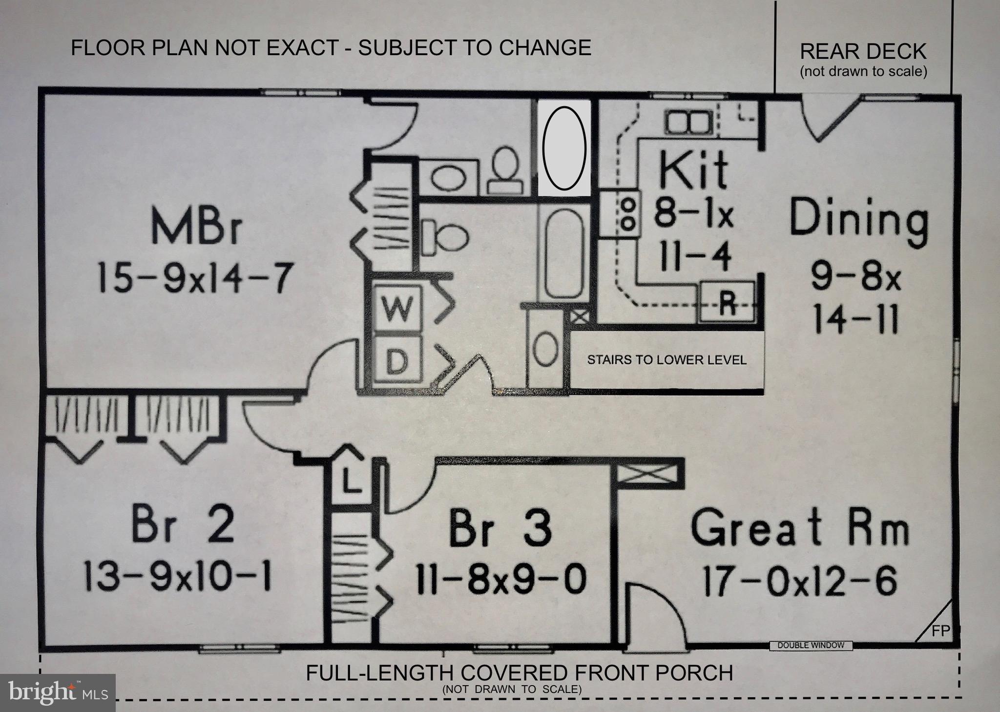 768 Farms River Road Front Royal, VA 22630 - Photo 32 of 32 Floor Plan Subject to Change - Not Exact