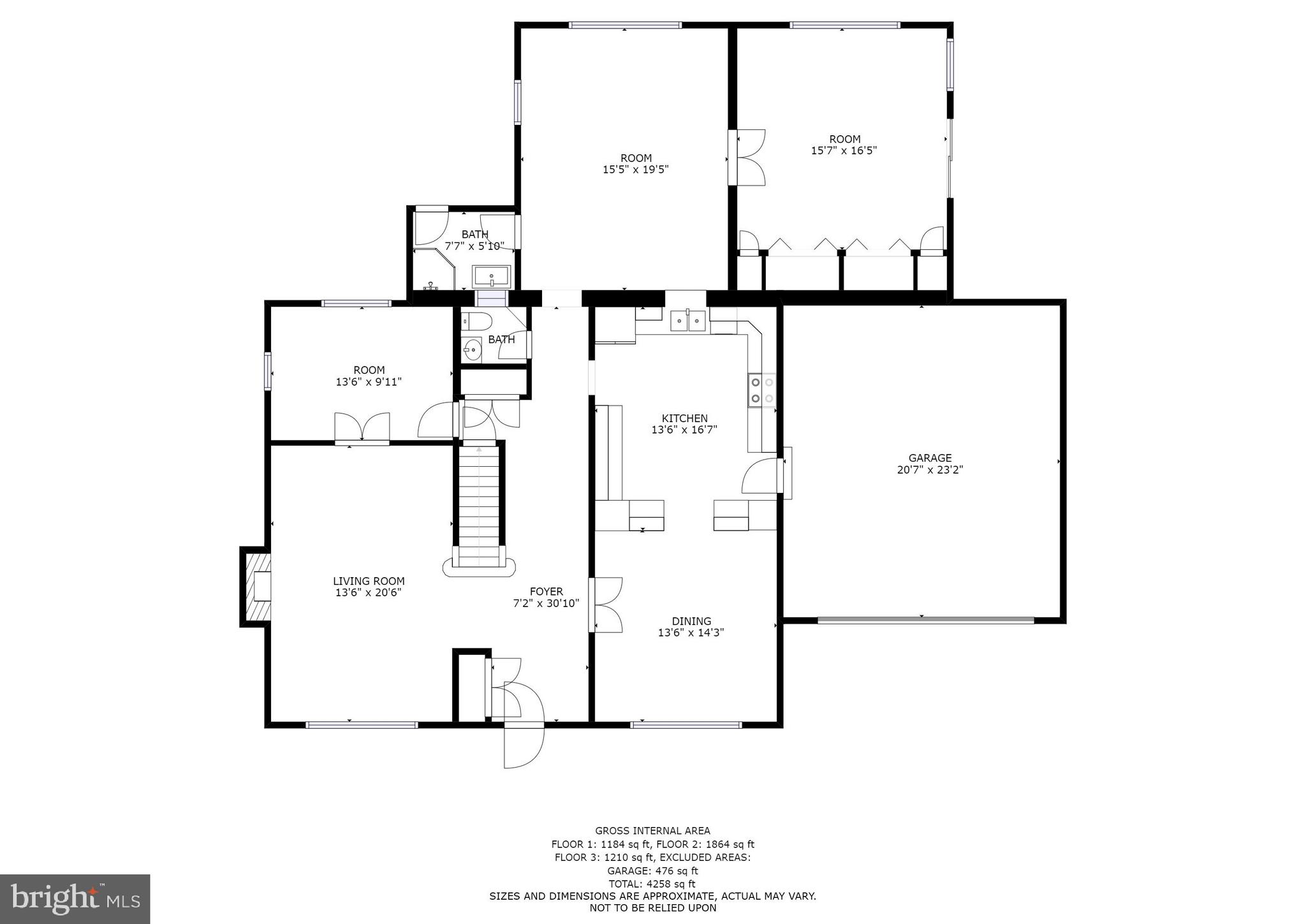 2402 Brickton Road Wilmington, DE 19803 - Photo 3 of 25 Main level floor plan