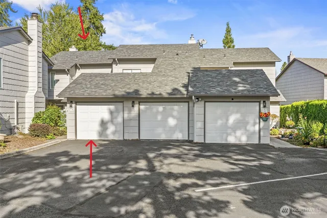 a front view of a house