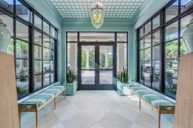 a living room filled with furniture