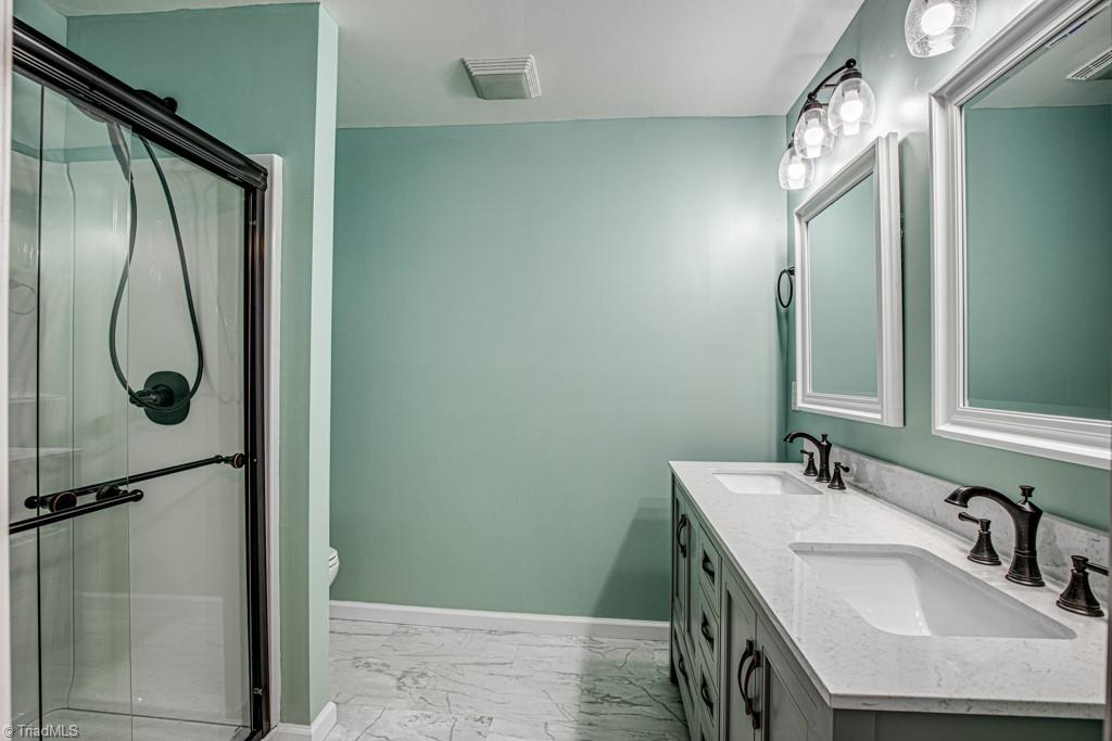 347 Linville Road Mount Airy, NC 27030 - Photo 24 of 25 En suite in Primary Bedroom