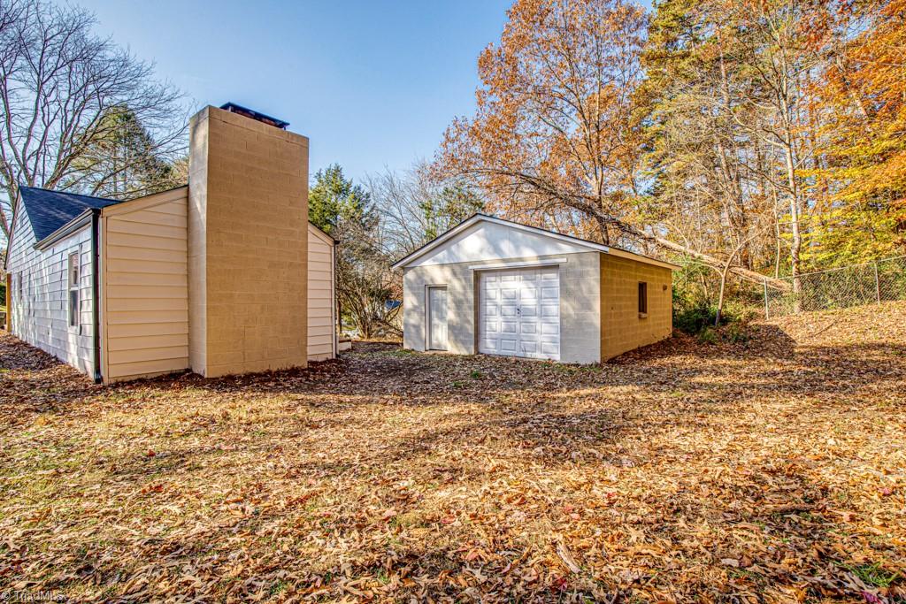 347 Linville Road Mount Airy, NC 27030 - Photo 4 of 25 Back yard with garage