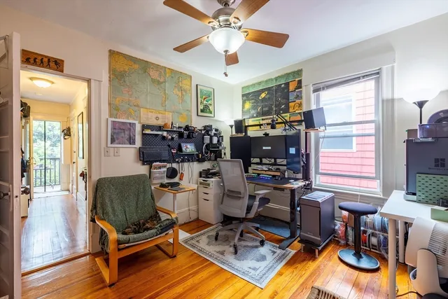 a work room with furniture