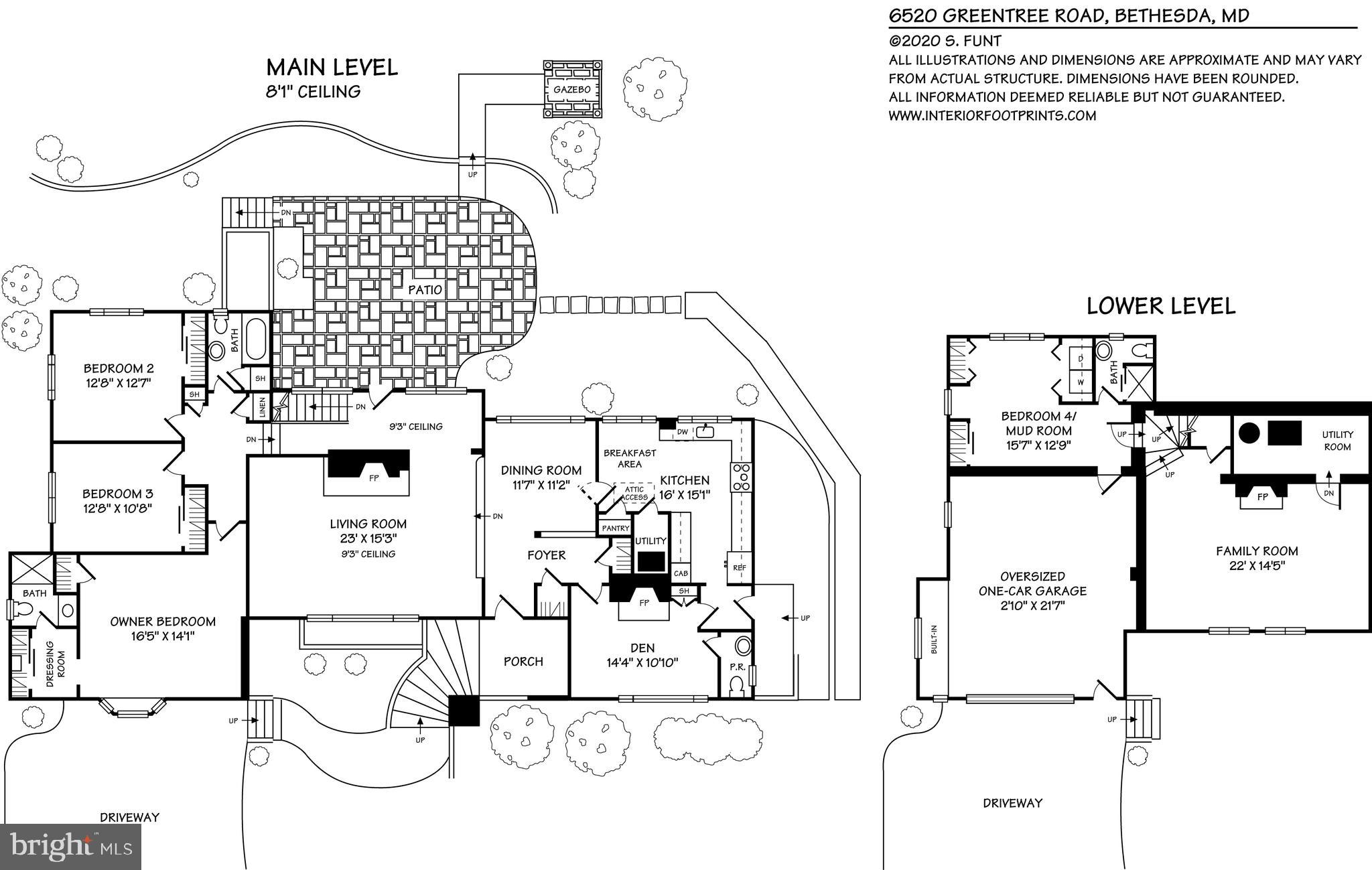 6520 Greentree Road Bethesda, MD 20817 - Photo 25 of 25 Floor Plan