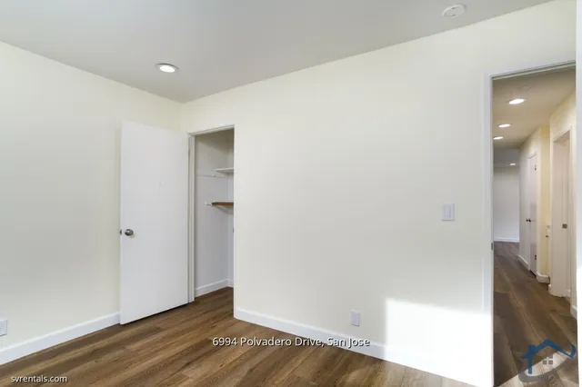 a view of an empty room