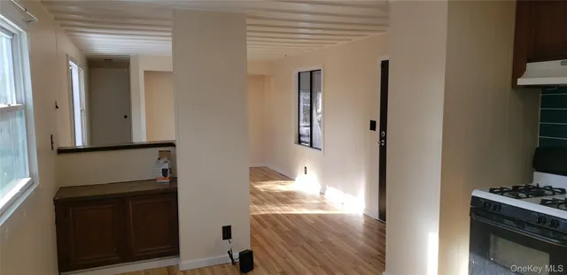 a view of kitchen and utility room