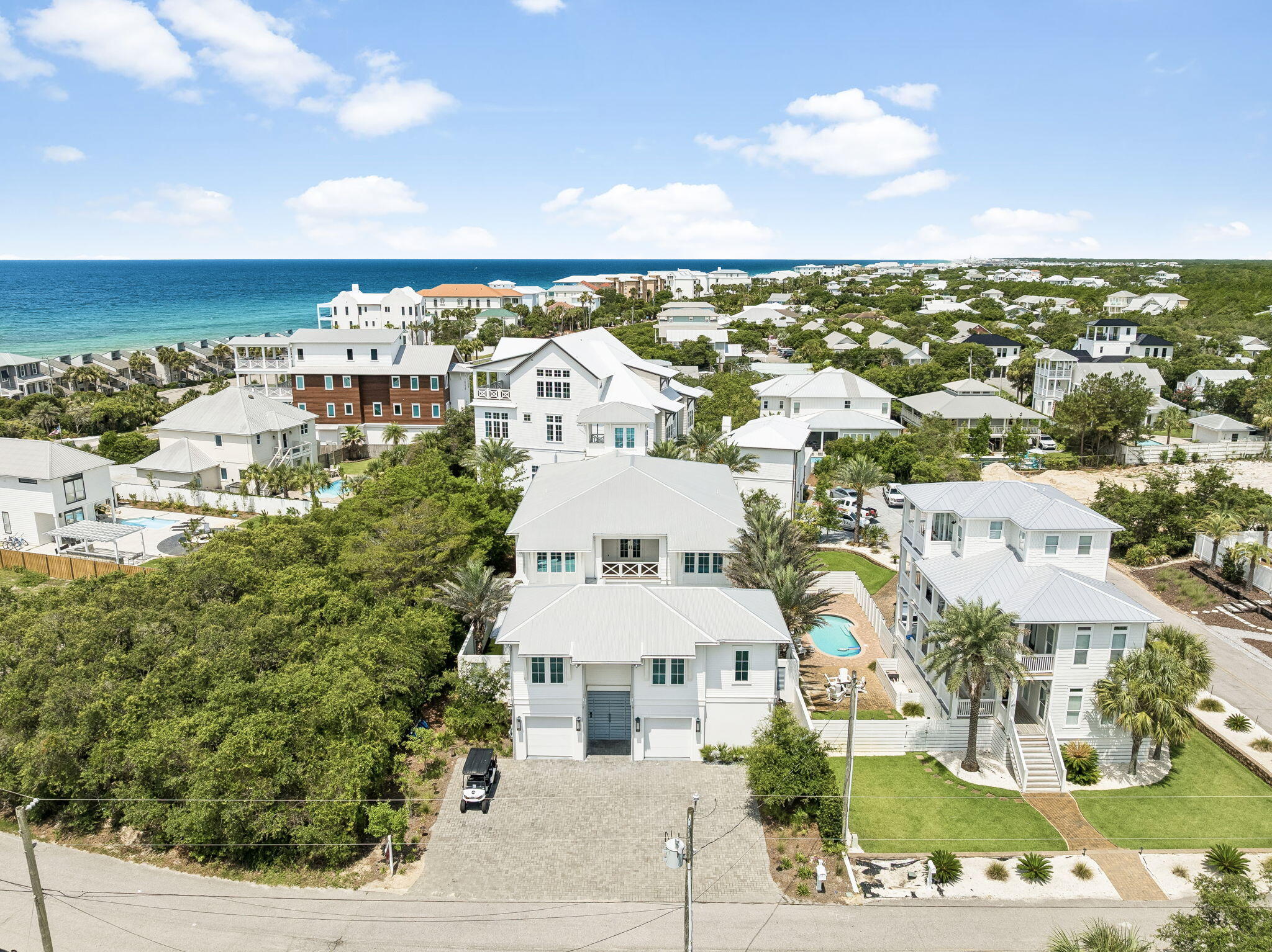 65 A St Inlet Beach Inlet Beach, FL 32461 - Photo 74 of 77 an aerial view of residential houses with outdoor space