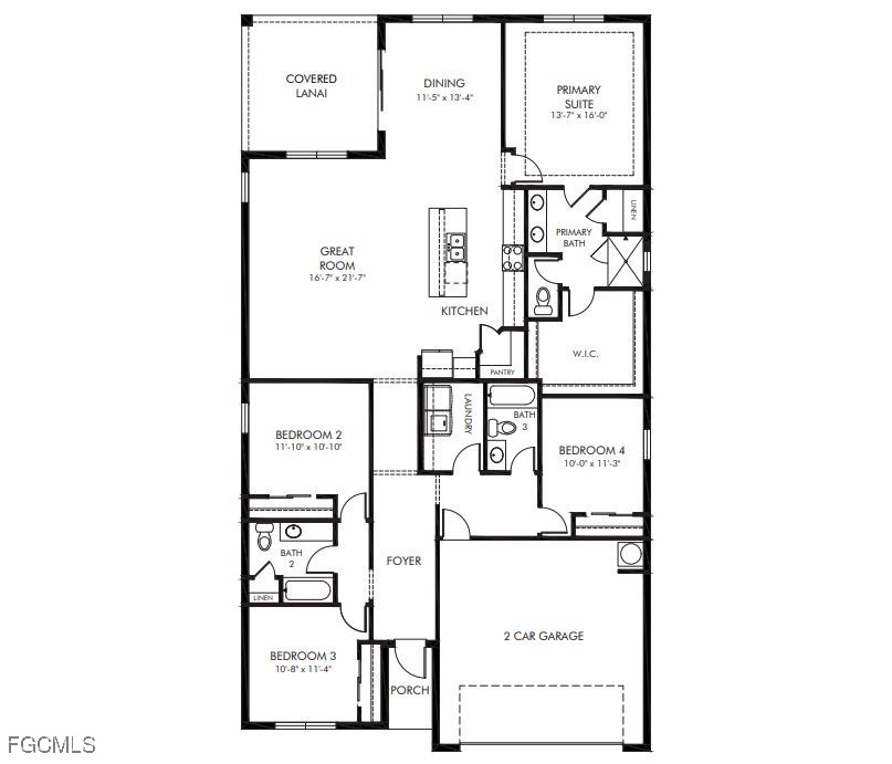 16444 Seven Lks Avenue Punta Gorda, FL 33982 - Photo 8 of 9 a picture of a bench in front of a wall