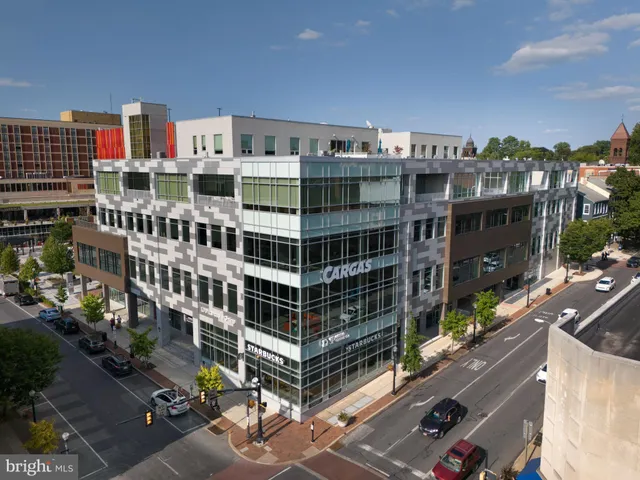 a view of a city that has tall buildings