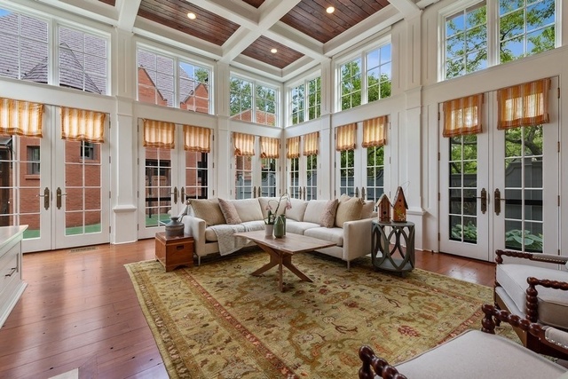 632 West Deming Place Chicago, IL 60614 - Photo 15 of 49 a living room with furniture large windows and wooden floor