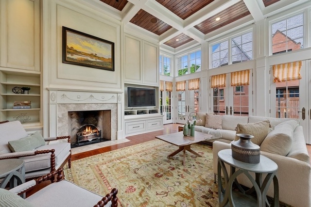 632 West Deming Place Chicago, IL 60614 - Photo 16 of 49 a living room with furniture large window and a fireplace
