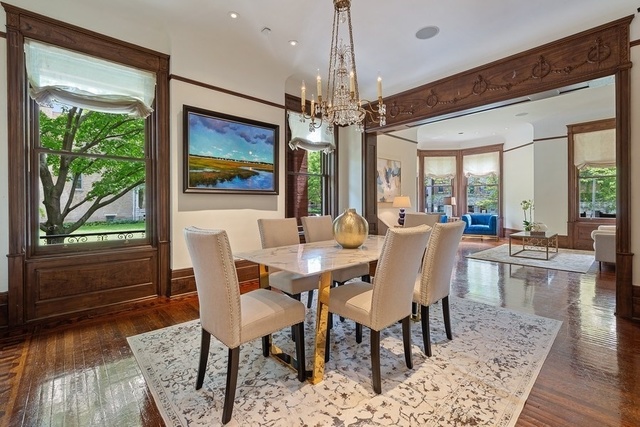 632 West Deming Place Chicago, IL 60614 - Photo 9 of 49 a view of a dining room with furniture window and outside view