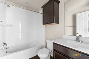 a bathroom with a sink and a toilet