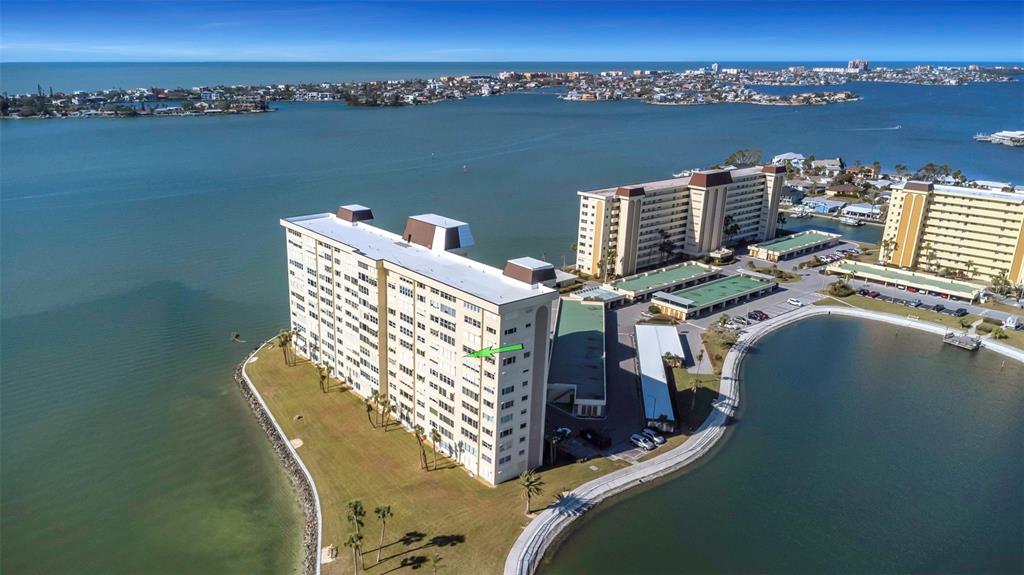 4775 Cove Circle, Unit 802 St. Petersburg, FL 33708 - Photo 1 of 1 a view of a balcony with an ocean view