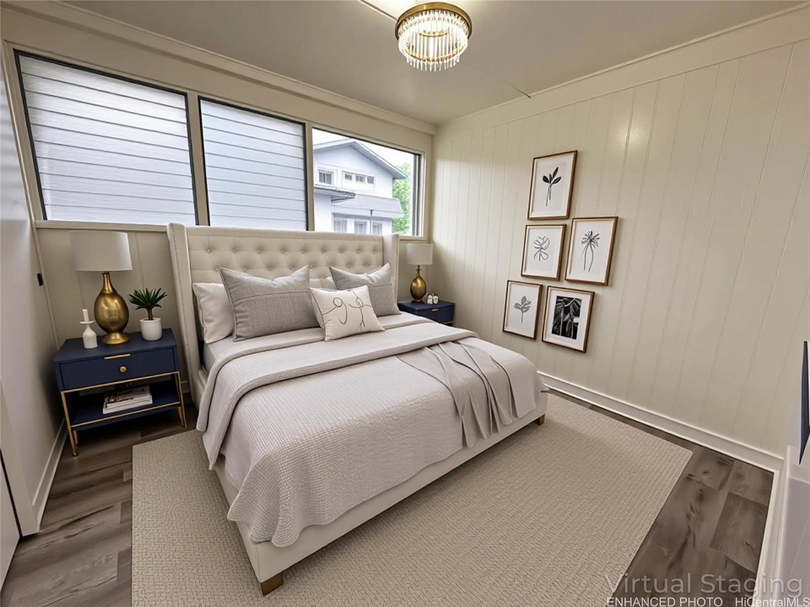 62-106 Emerson Road Haleiwa, HI 96712 - Photo 9 of 18 Enhanced Virtually Staged. Bedroom 3