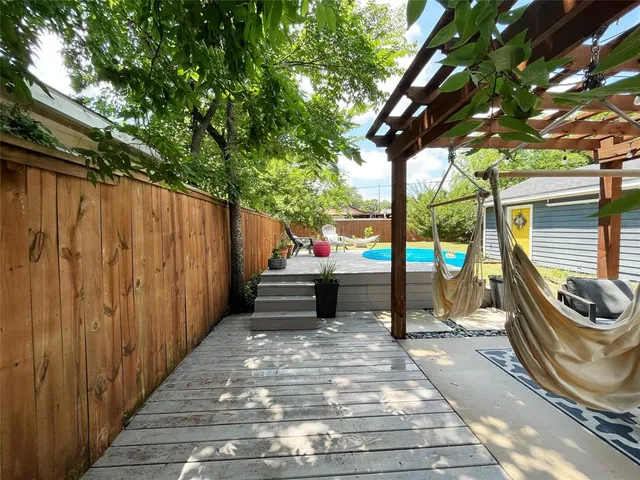 a view of outdoor space with seating