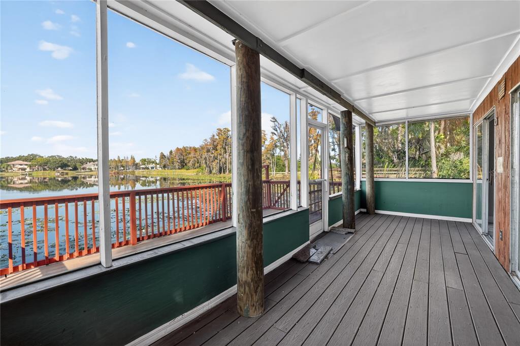 8111 North Mobley Road Odessa, FL 33556 - Photo 27 of 42 a view of a balcony with wooden floor