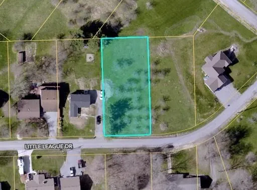 an aerial view of a residential houses