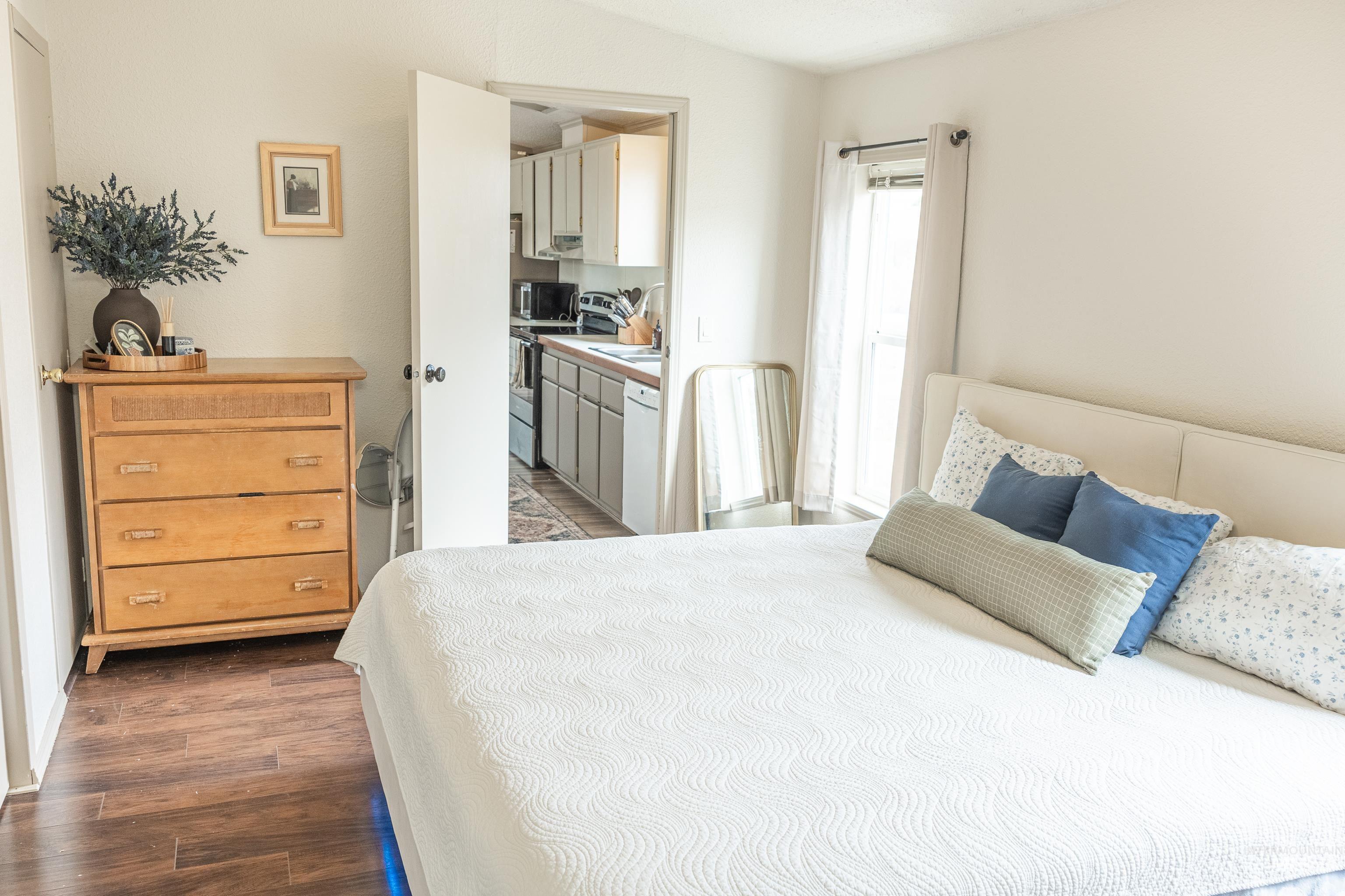 4325 Lenville Road, Unit 10 Moscow, ID 83843 - Photo 13 of 21 Bedroom featuring dark wood-type flooring