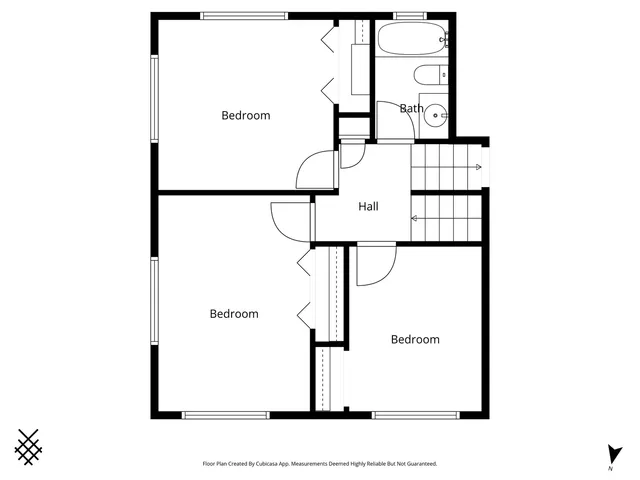 a picture of a bench in front of a door