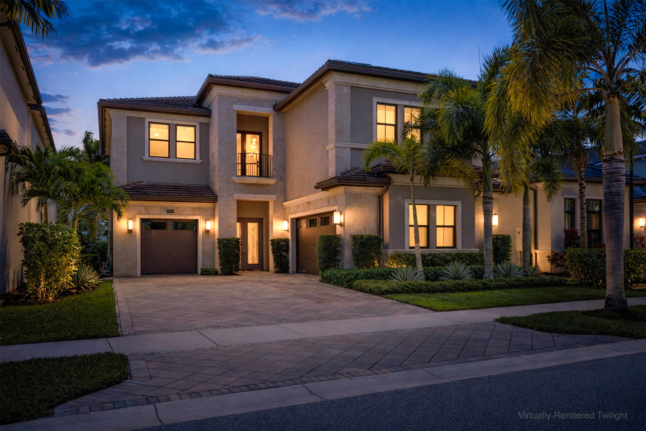 9086 Fiano Place Boca Raton, FL 33496 - Photo 1 of 62 Front Elevation Twilight