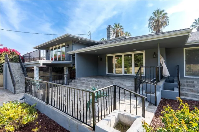 a view of a house with a porch