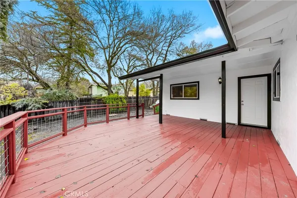 a view of outdoor space with seating space