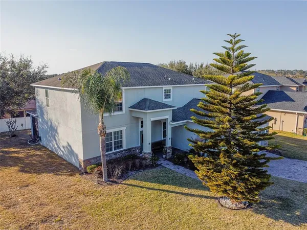 an aerial view of multiple house