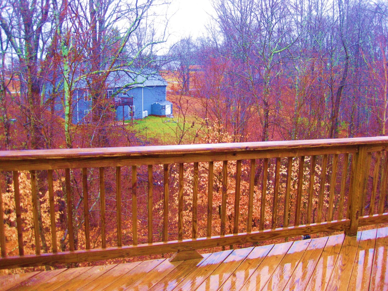 112 Little Creek Road Moneta, VA 24121 - Photo 17 of 90 Woods Views off Deck! Winter!