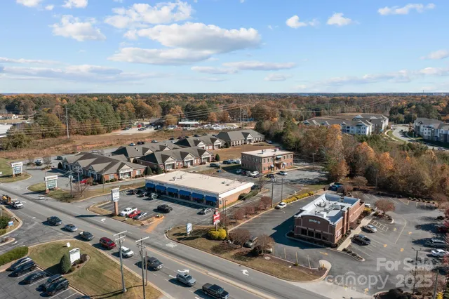 an aerial view of a city