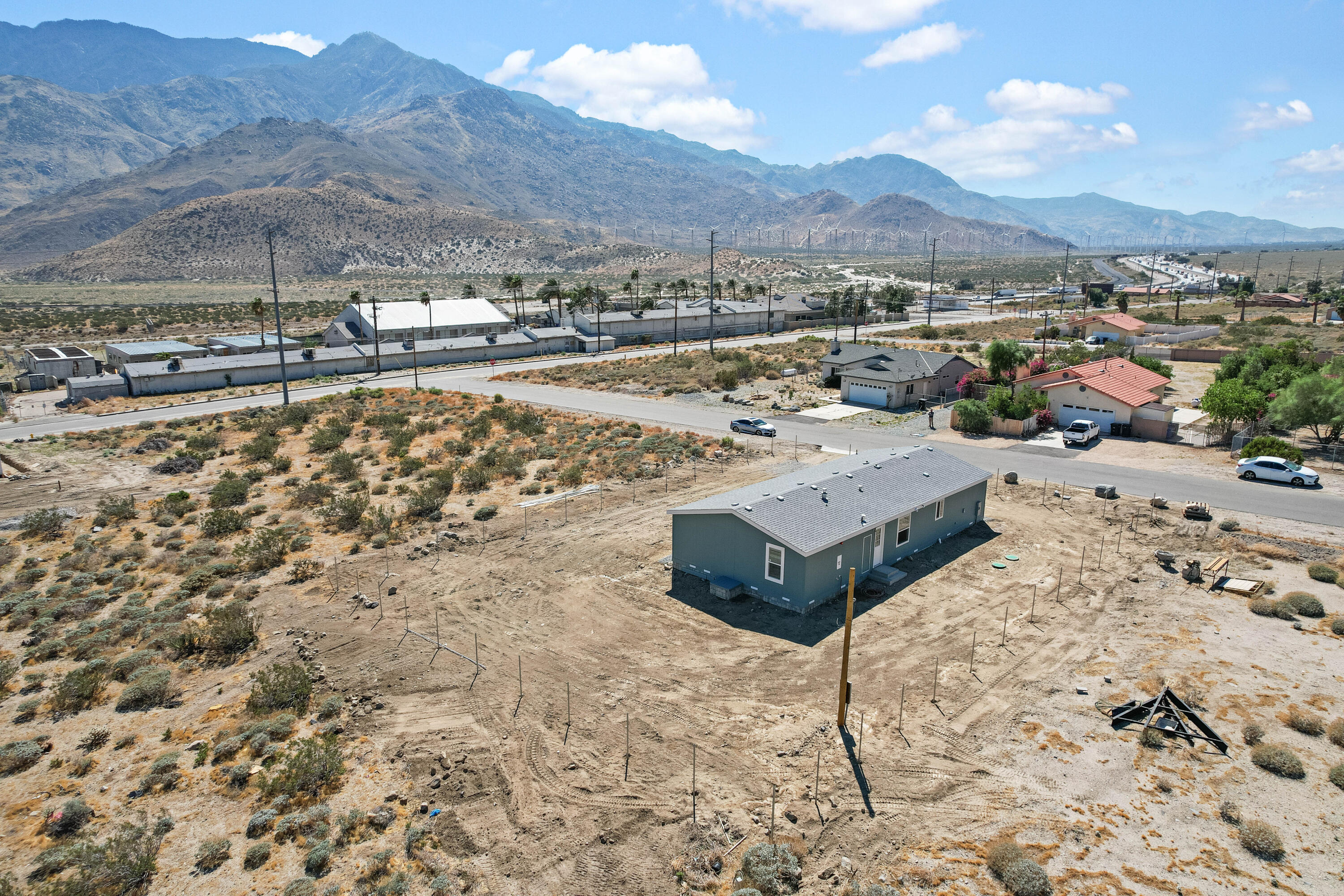 13446 Cholla Road Whitewater, CA 92282 - Photo 25 of 30 a view of a backyard with sitting area