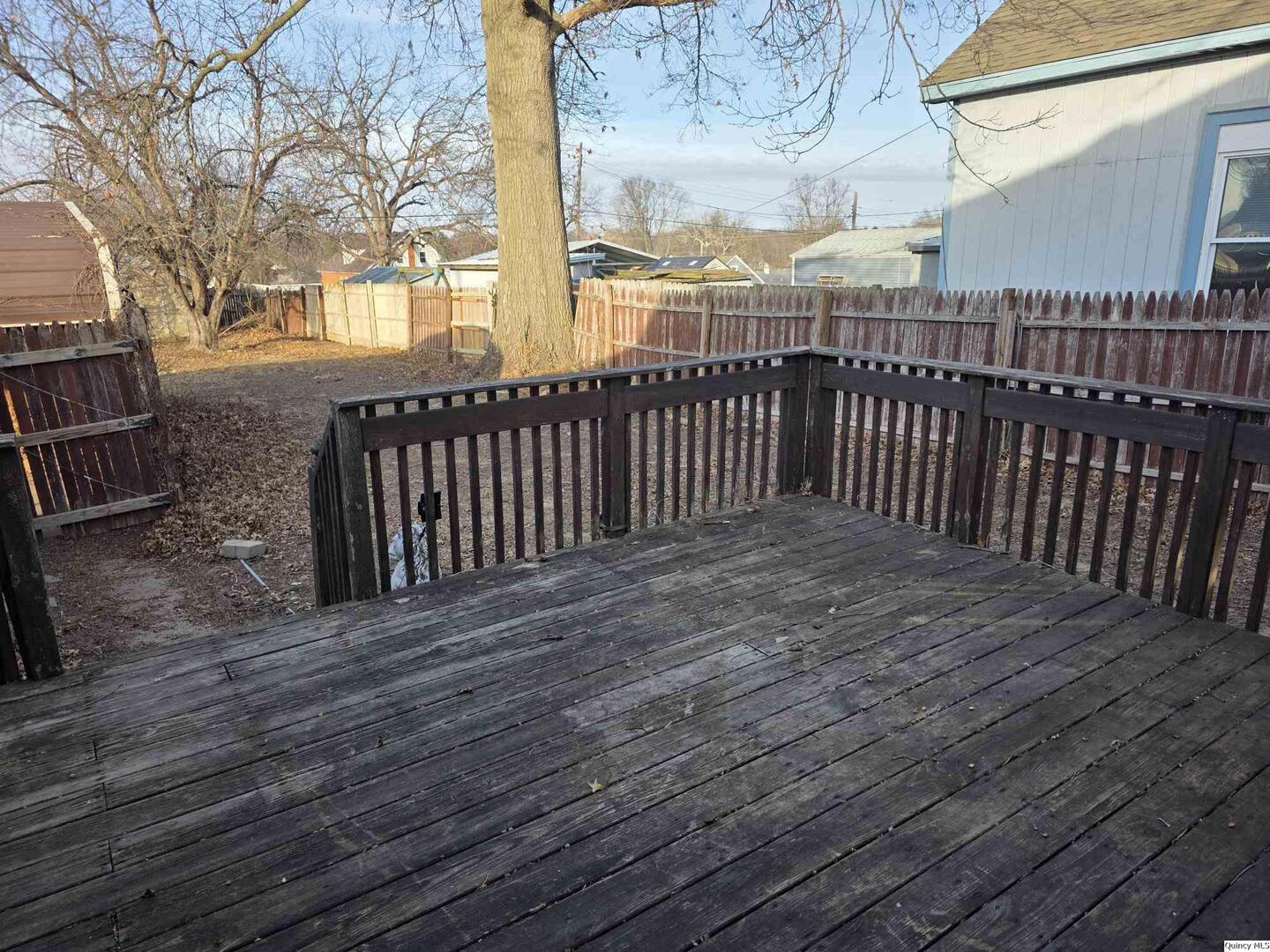 1219 Lind Street Quincy, IL 62301 - Photo 10 of 11 a view of a wooden deck
