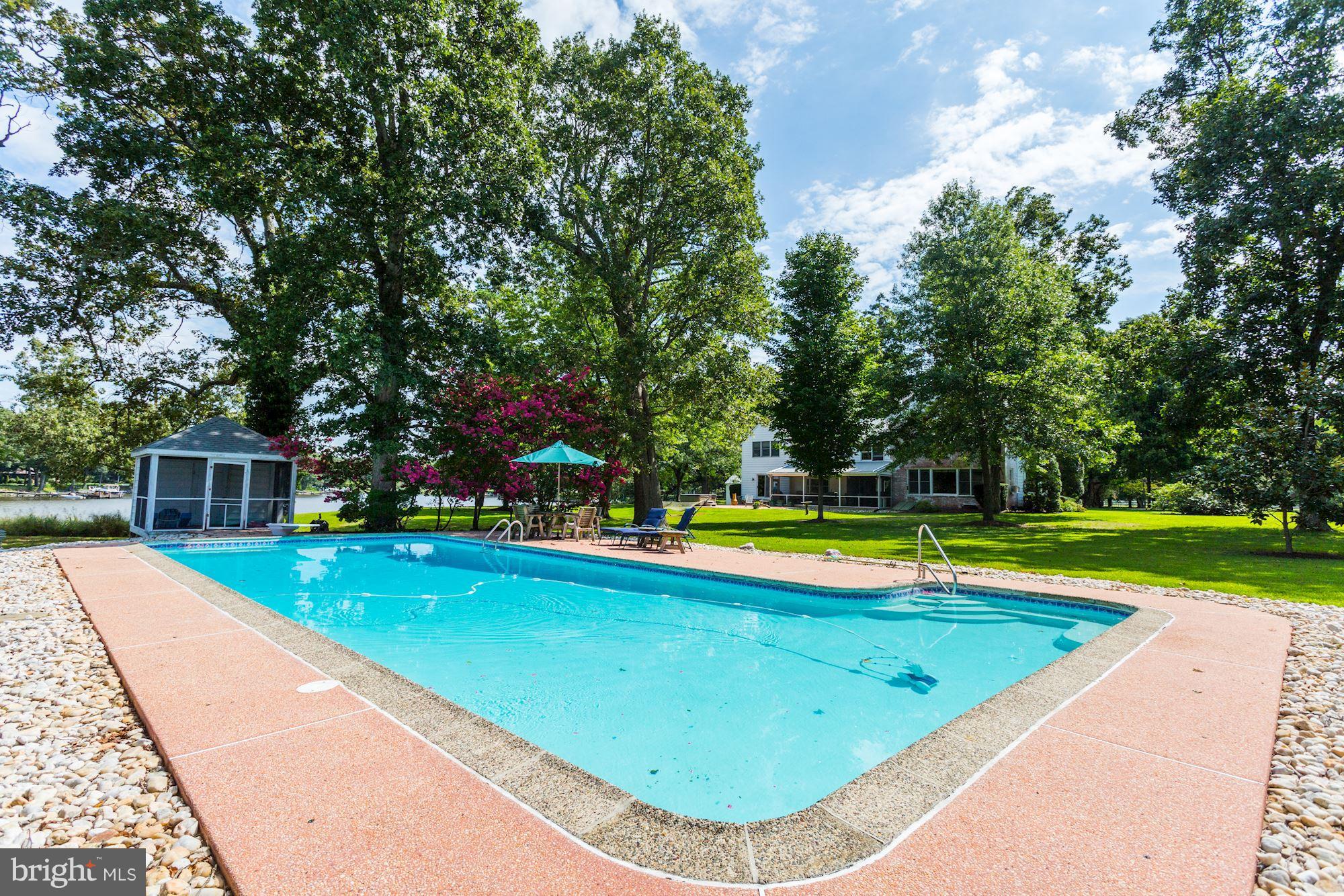 8863 Quailsar Road Easton, MD 21601 - Photo 24 of 30 Terrific, waterside pool and cabana