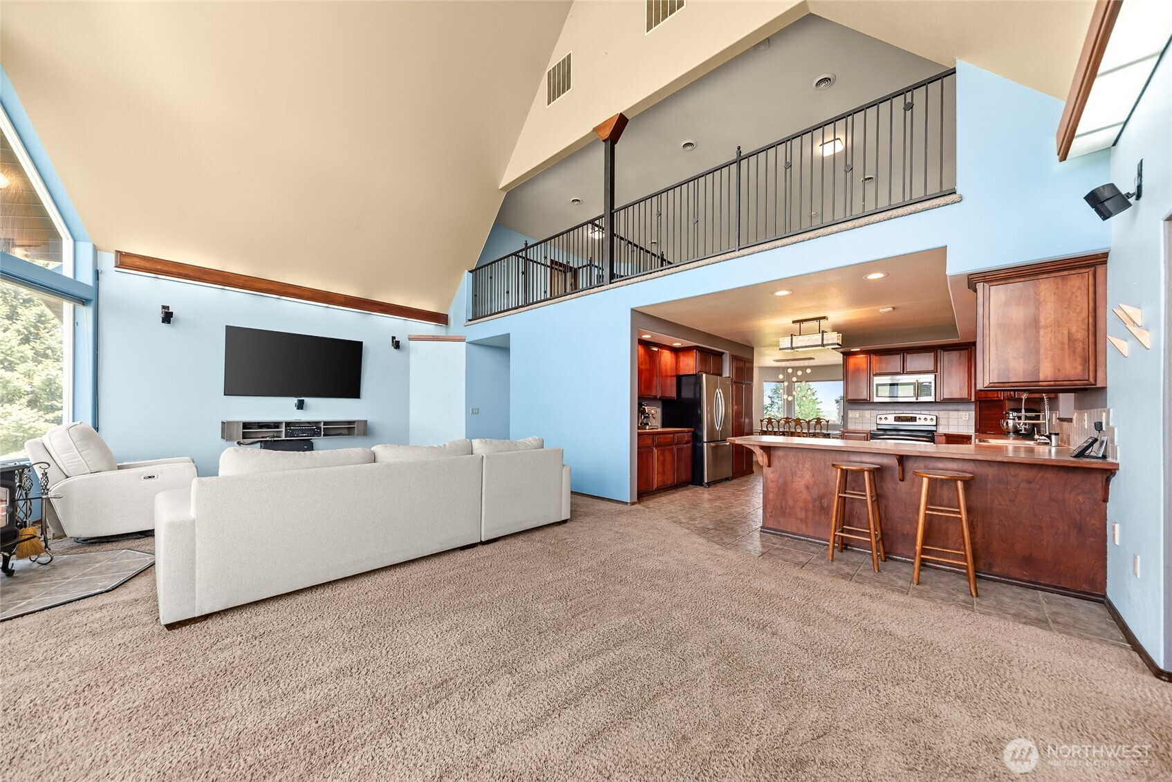 37761 L-NE Road Hartline, WA 99135 - Photo 7 of 40 a living room with furniture and a flat screen tv