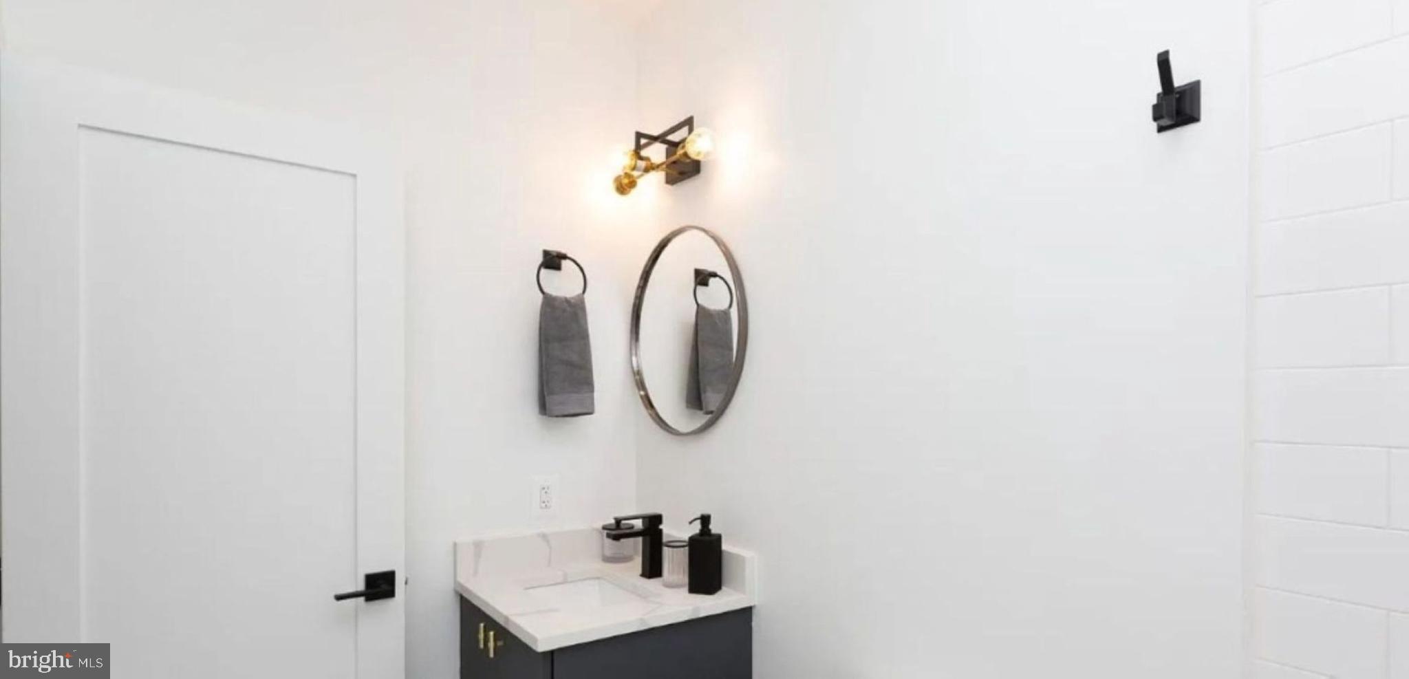 520 South Caroline Street, Unit 405 Baltimore, MD 21231 - Photo 8 of 18 a bathroom with a sink and a mirror