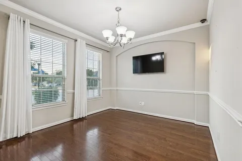 a view of livingroom with hardwood floor and window